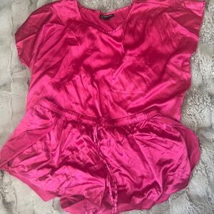 INC International Concepts Hot Pink Satin Chemise